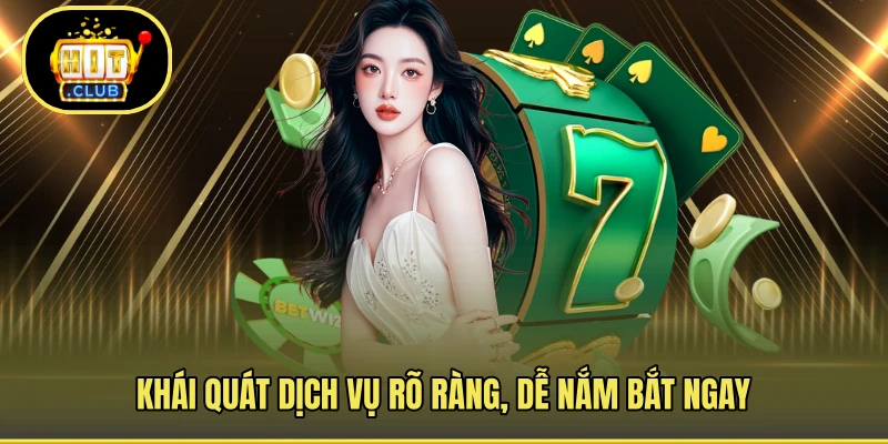 Khái quát dịch vụ rõ ràng, dễ nắm bắt ngay